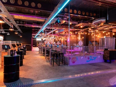Boom Battle Bar - Shuffleboard and AR Darts in Cardiff